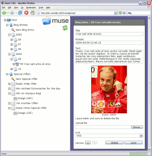 Muse: Web Content Management System